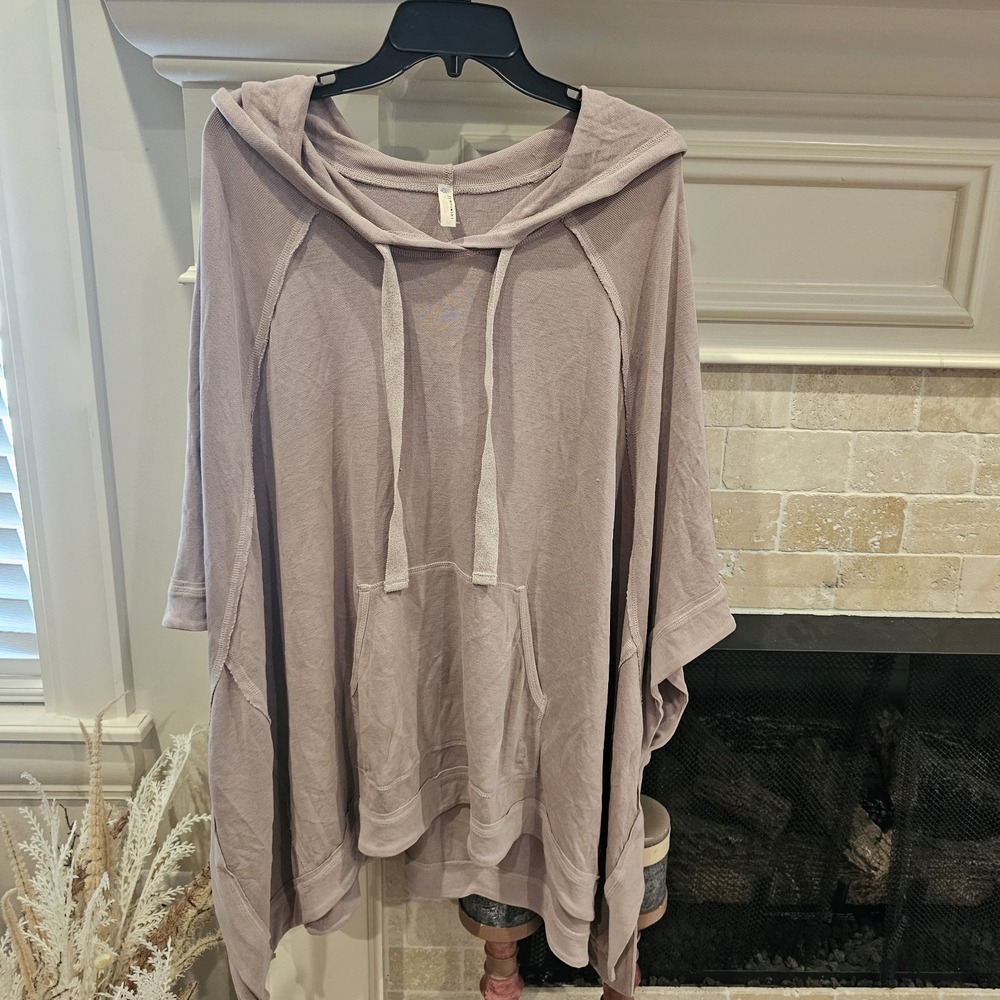 Free People Movement Swingin It Oversized Hoodie Large Lilac Purple
